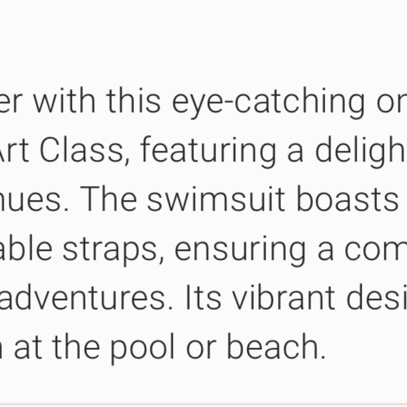 Art Class Girls Swimsuit size 14 NEW! - Picture 3 of 5